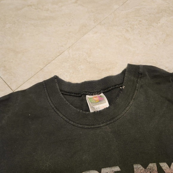 VTG Y2K Razor-Back Tools FADED DISTRESSED Mens L Large Black Graphic T Shirt - Picture 4 of 10